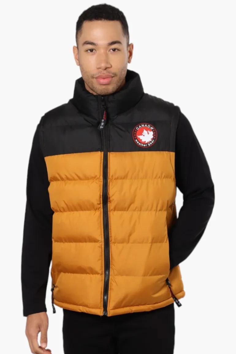 Canada Weather Gear Contrast Bubble Vest - Mustard