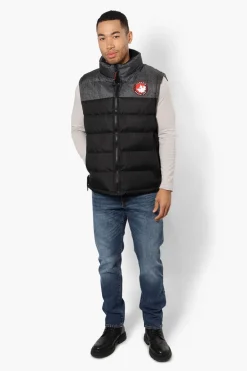 Canada Weather Gear Contrast Bubble Vest - Black