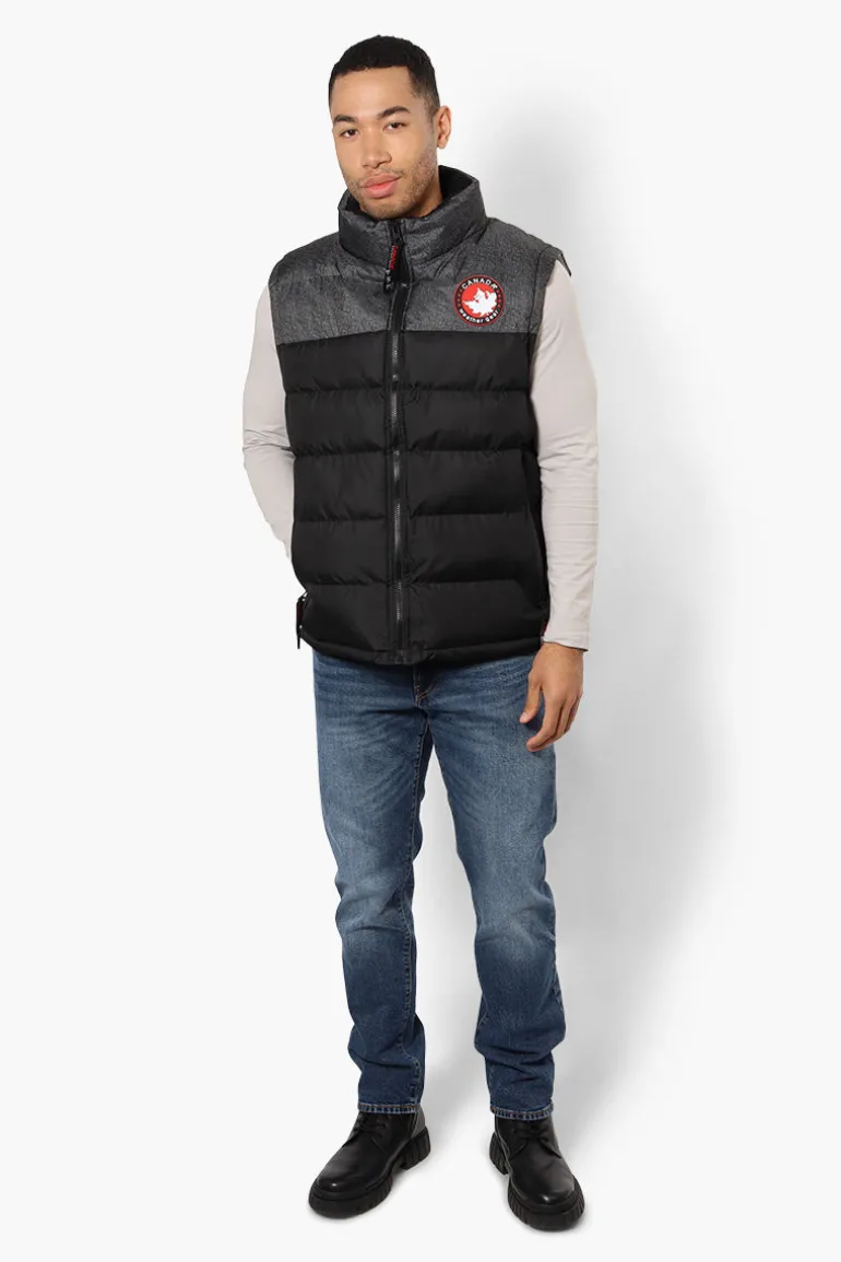 Canada Weather Gear Contrast Bubble Vest - Black