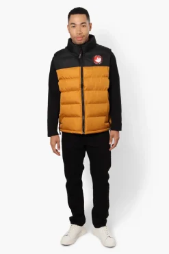 Canada Weather Gear Contrast Bubble Vest - Mustard
