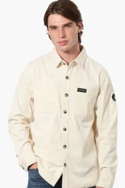 Canada Weather Gear Corduroy Casual Shirt - Cream