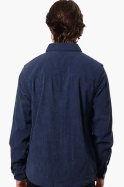 Canada Weather Gear Corduroy Casual Shirt - Navy