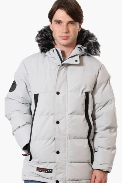 Canada Weather Gear Faux Fur Hood Parka Jacket - Stone