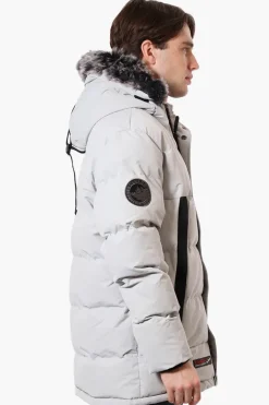 Canada Weather Gear Faux Fur Hood Parka Jacket - Stone
