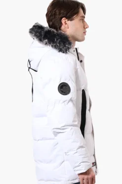 Canada Weather Gear Faux Fur Hood Parka Jacket - White