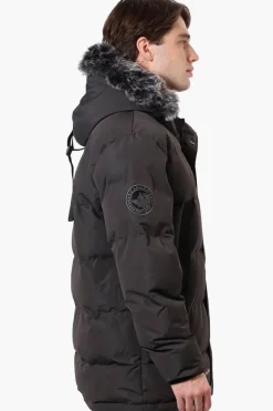 Canada Weather Gear Faux Fur Hood Parka Jacket - Grey