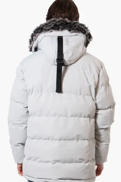 Canada Weather Gear Faux Fur Hood Parka Jacket - Stone