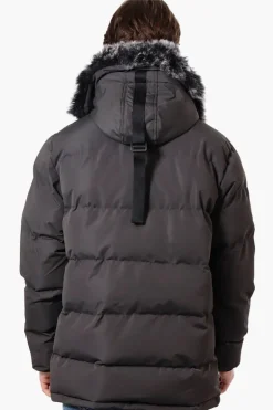 Canada Weather Gear Faux Fur Hood Parka Jacket - Grey