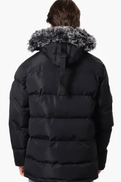 Canada Weather Gear Faux Fur Hood Parka Jacket - Black
