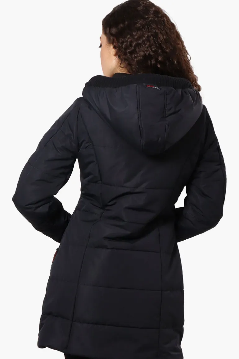 Canada Weather Gear Faux Fur Lined Hood Parka Jacket - Navy
