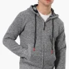 Canada Weather Gear Fleece Lined Hooded Lightweight Jacket - Grey