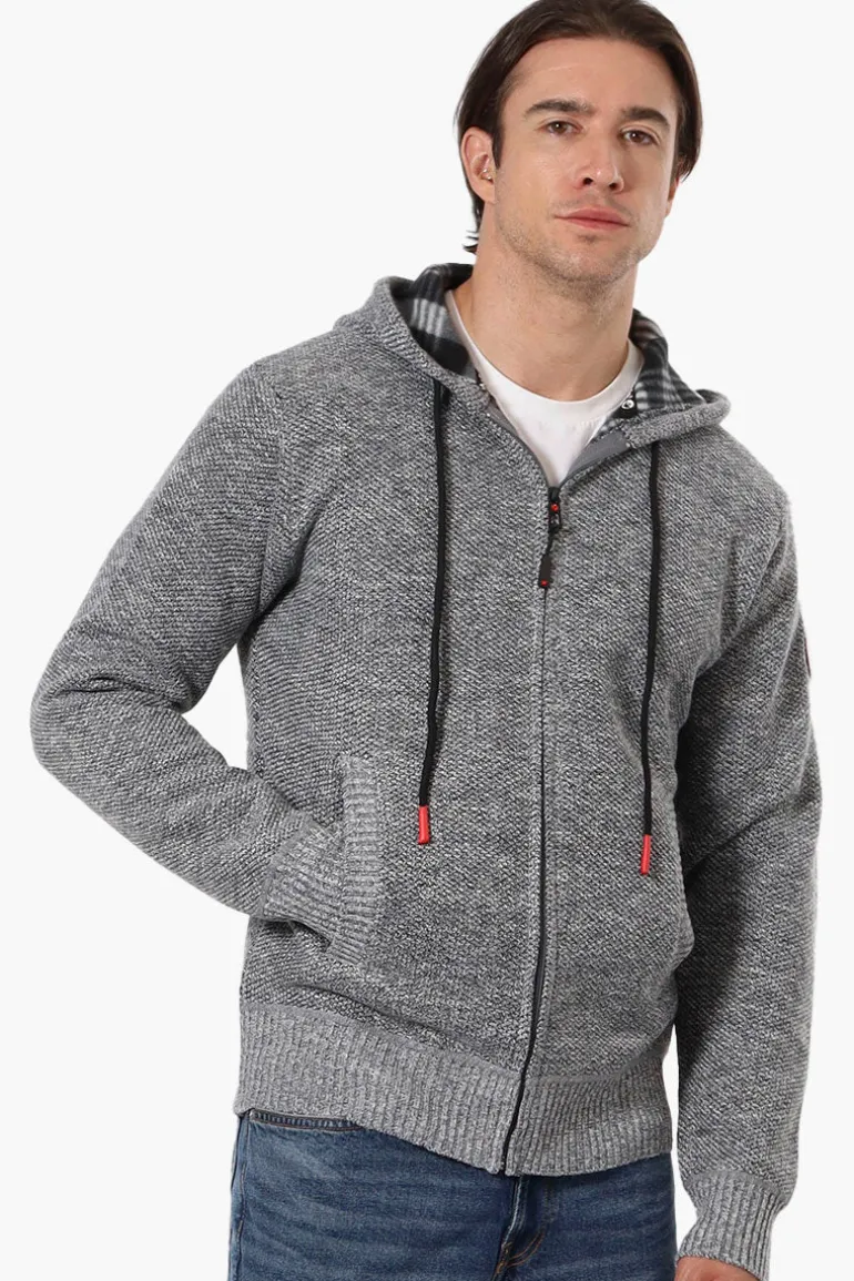 Canada Weather Gear Fleece Lined Hooded Lightweight Jacket - Grey