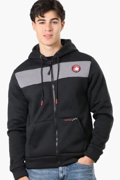 Canada Weather Gear Fleece Lined Zip Up Hoodie - Black