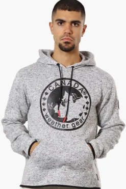 Canada Weather Gear Fleece Pullover Hoodie - Grey