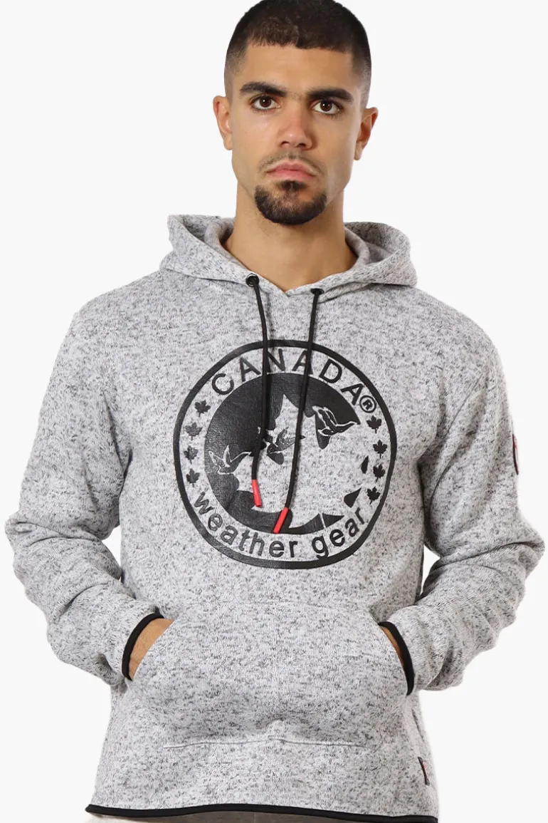 Canada Weather Gear Fleece Pullover Hoodie - Grey