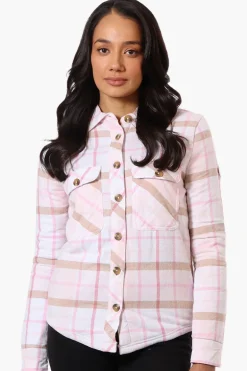 Canada Weather Gear Fleece Lined Lightweight Jacket - Blush