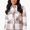Canada Weather Gear Fleece Lined Lightweight Jacket - Brown