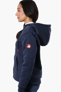Canada Weather Gear Fleece Lined Zip Up Hoodie - Navy