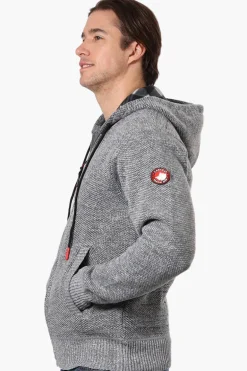Canada Weather Gear Fleece Lined Hooded Lightweight Jacket - Grey