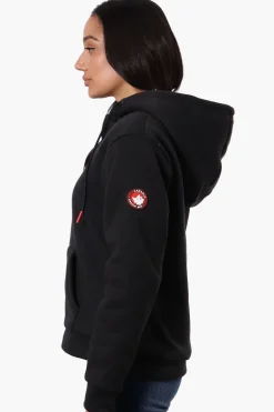 Canada Weather Gear Fleece Lined Zip Up Hoodie - Black