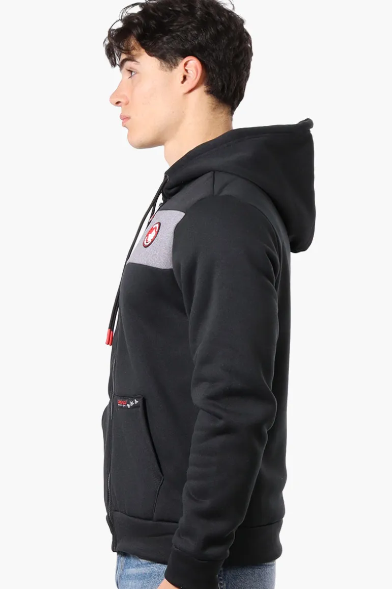 Canada Weather Gear Fleece Lined Zip Up Hoodie - Black