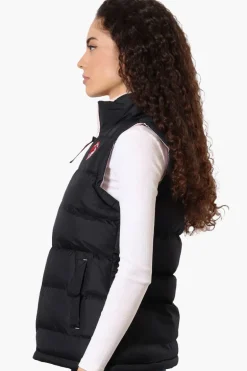 Canada Weather Gear Fleece Lined Collar Bubble Vest - Navy