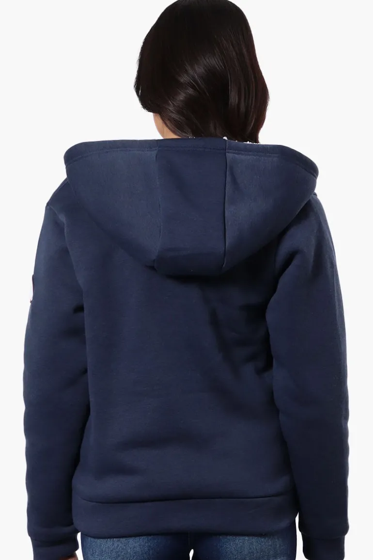 Canada Weather Gear Fleece Lined Zip Up Hoodie - Navy