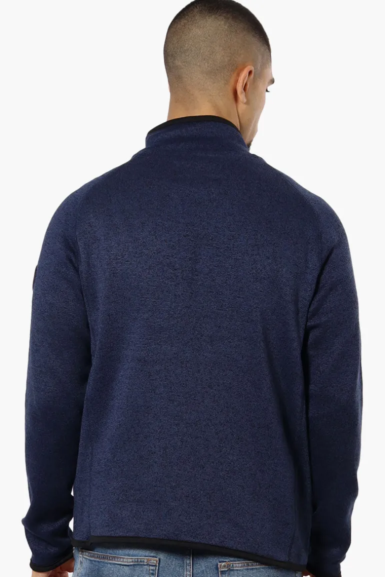 Canada Weather Gear Fleece Full Zip Lightweight Jacket - Navy