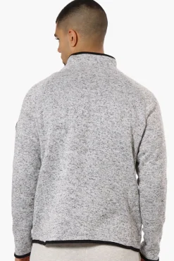 Canada Weather Gear Fleece Full Zip Lightweight Jacket - Grey