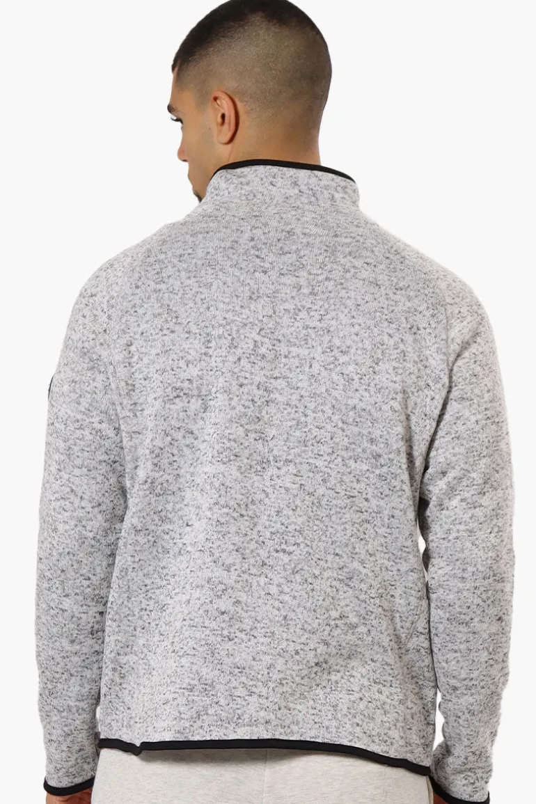 Canada Weather Gear Fleece Full Zip Lightweight Jacket - Grey