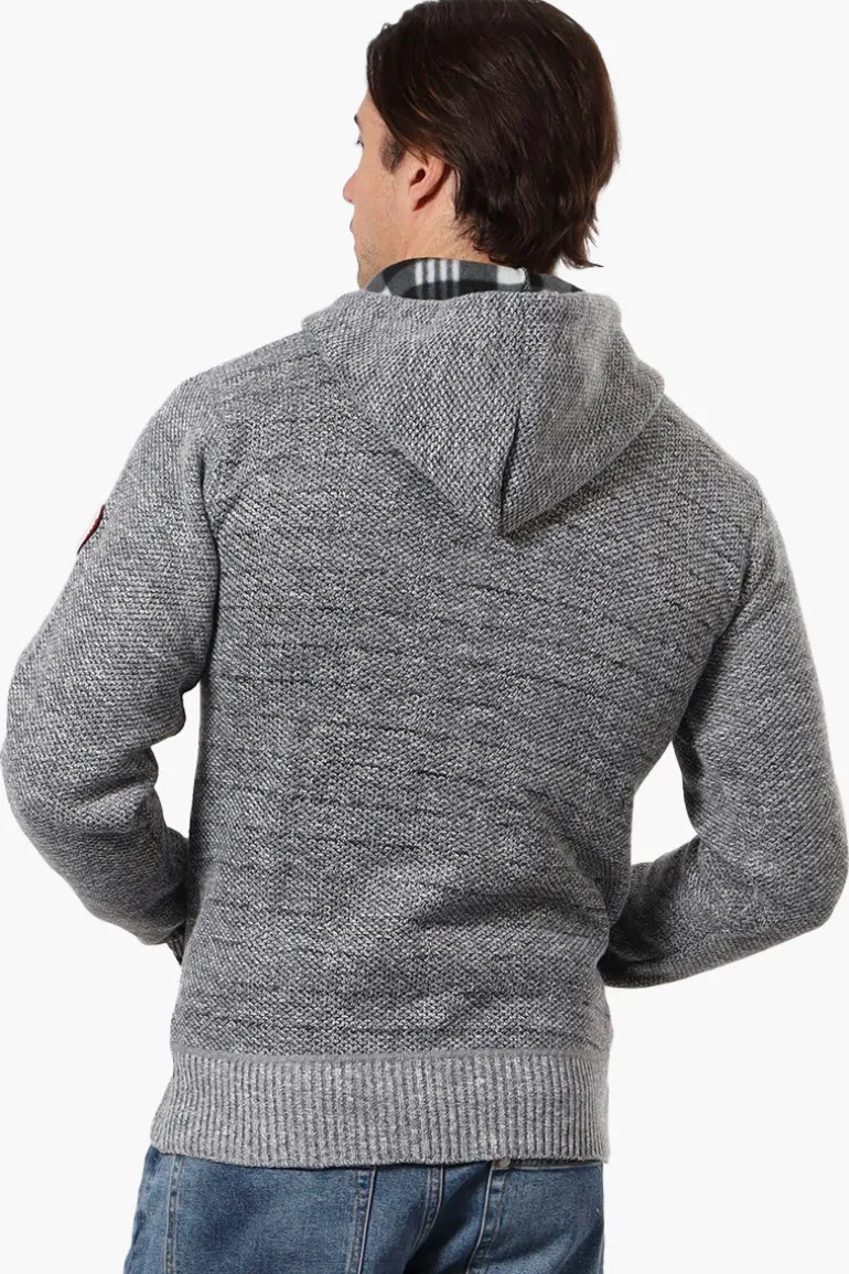 Canada Weather Gear Fleece Lined Hooded Lightweight Jacket - Grey