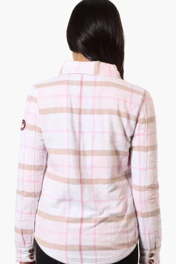 Canada Weather Gear Fleece Lined Lightweight Jacket - Blush