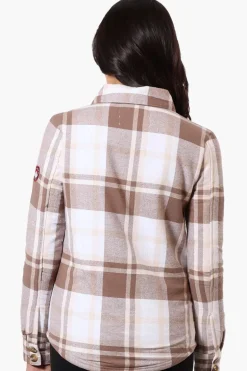 Canada Weather Gear Fleece Lined Lightweight Jacket - Brown