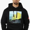 Canada Weather Gear Forest Graphic Hoodie - Black