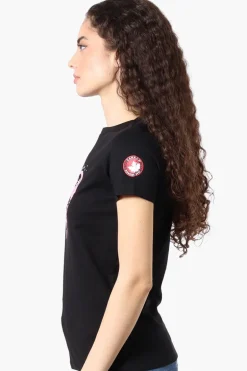 Canada Weather Gear Heart Mountain Print Tee - Black