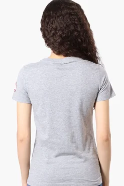 Canada Weather Gear Heart Mountain Print Tee - Grey