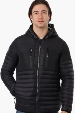 Canada Weather Gear Heat Retention Lining Bomber Jacket - Black