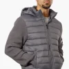 Canada Weather Gear Hooded Sweater Knit Lightweight Jacket - Grey