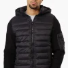 Canada Weather Gear Hooded Sweater Knit Lightweight Jacket - Black