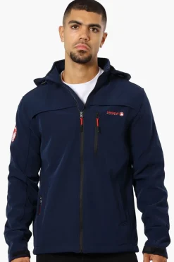 Canada Weather Gear Hooded Fleece Lined Lightweight Jacket - Navy