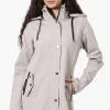 Canada Weather Gear Hooded Soft Shell Lightweight Jacket - Grey