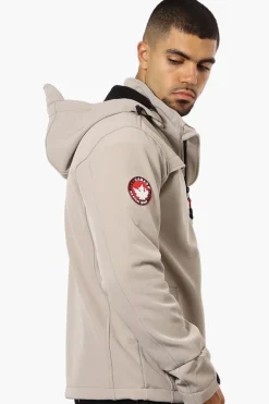Canada Weather Gear Hooded Fleece Lined Lightweight Jacket - Stone
