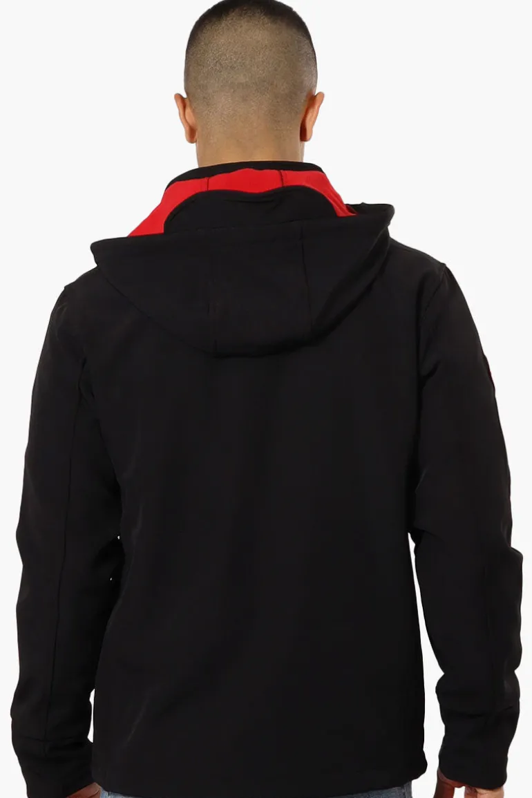Canada Weather Gear Hooded Fleece Lined Lightweight Jacket - Black