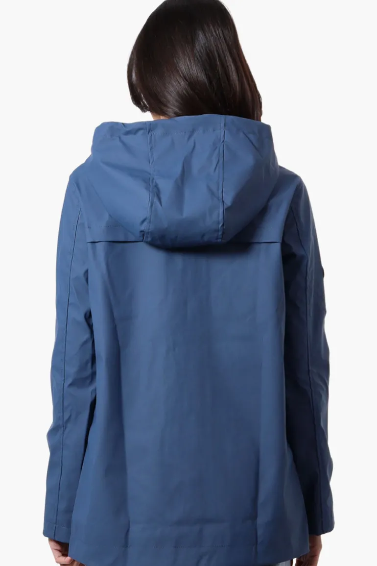 Canada Weather Gear Hooded Soft Shell Lightweight Jacket - Navy