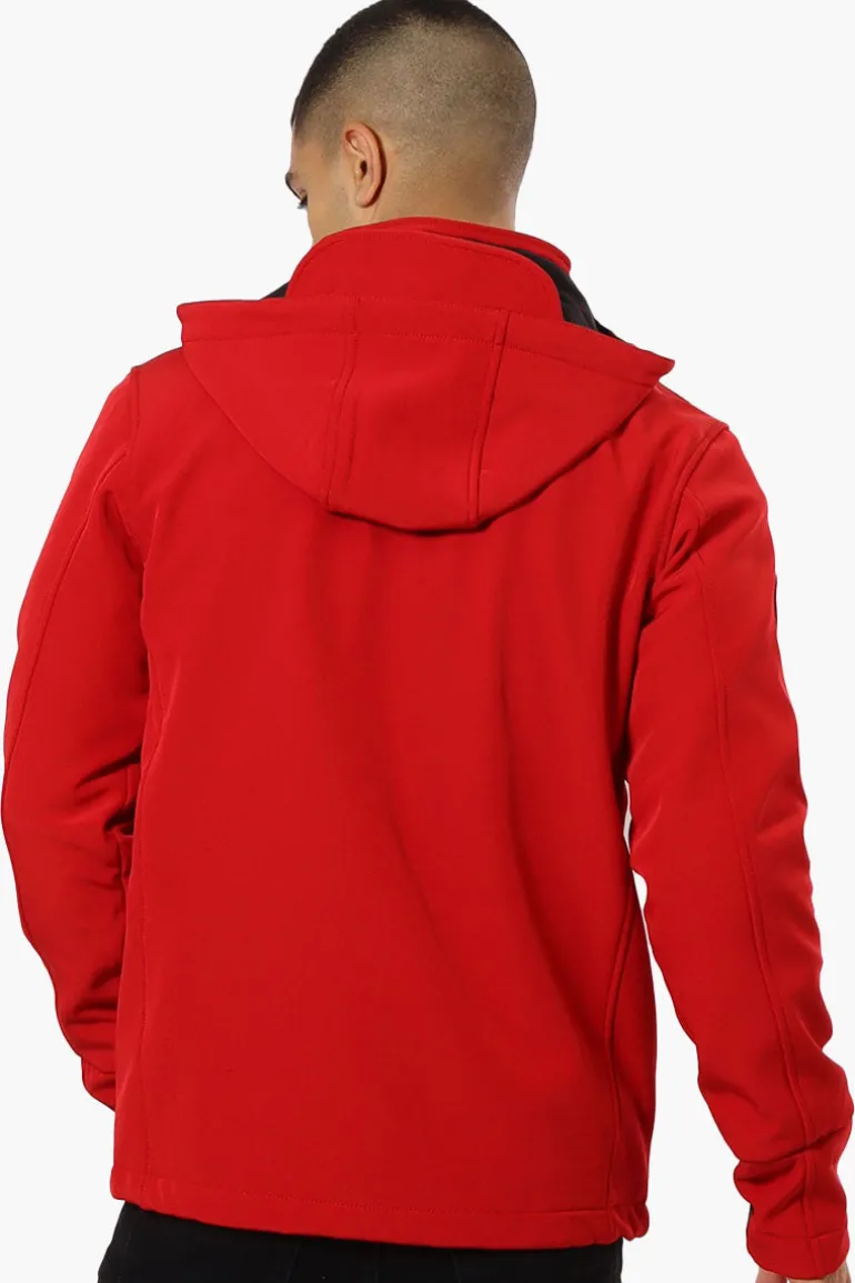 Canada Weather Gear Hooded Fleece Lined Lightweight Jacket - Red
