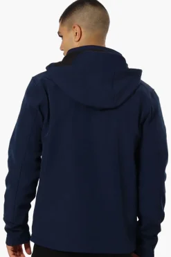 Canada Weather Gear Hooded Fleece Lined Lightweight Jacket - Navy