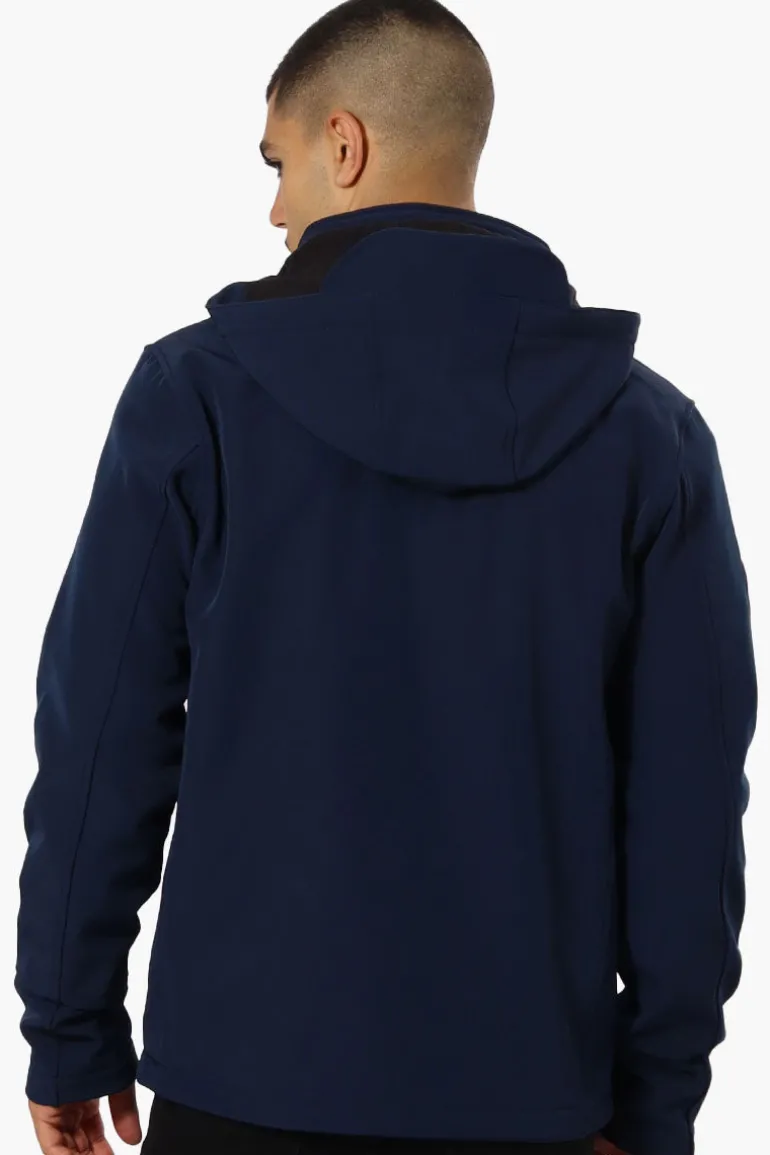 Canada Weather Gear Hooded Fleece Lined Lightweight Jacket - Navy