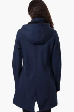 Canada Weather Gear Hooded Soft Shell Lightweight Jacket - Navy