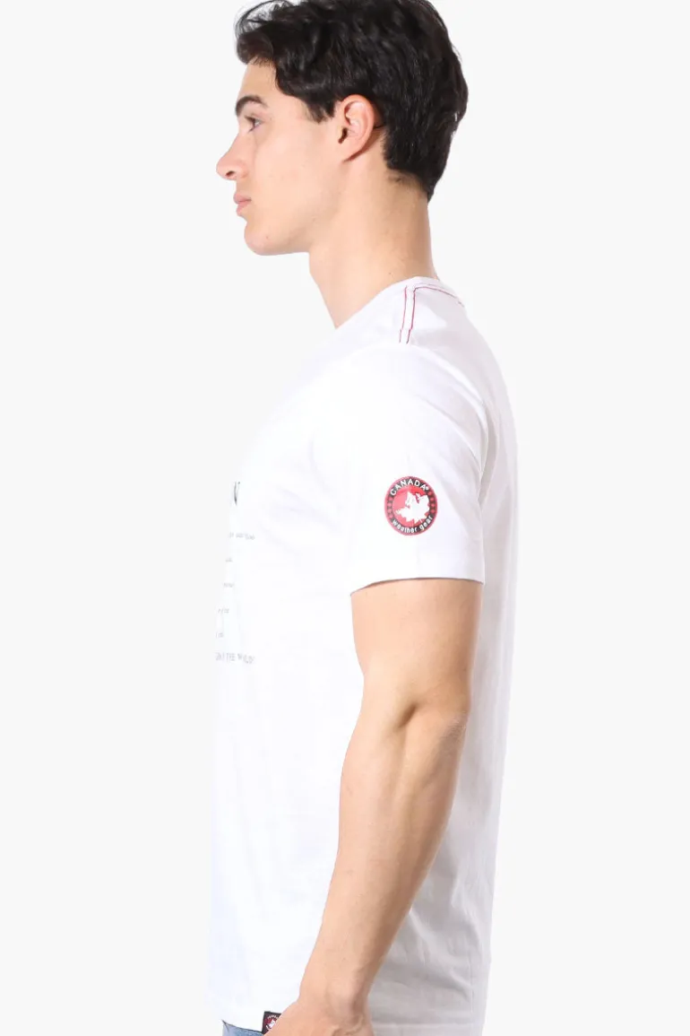 Canada Weather Gear I Am Canadian Print Tee - White