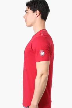 Canada Weather Gear I Am Canadian Print Tee - Red